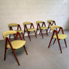 Danish Modern Teak Compass Dining Chairs By Kai Kristiansen
