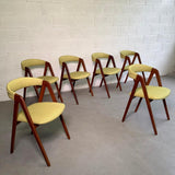 Danish Modern Teak Compass Dining Chairs By Kai Kristiansen