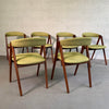Danish Modern Teak Compass Dining Chairs By Kai Kristiansen