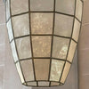 Oblong Capiz Shell Semi Flush Mount Pendant Light