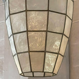Oblong Capiz Shell Semi Flush Mount Pendant Light