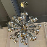 Mid Century Modern Chrome Sputnik Chandelier