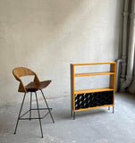 cFsignature Mid Century Modern Dry Bar With Wine Rack