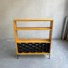 cFsignature Mid Century Modern Dry Bar With Wine Rack