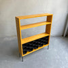 cFsignature Mid Century Modern Dry Bar With Wine Rack
