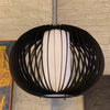 Mid Century Caged Pendant Light