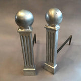 Aluminum Column Andirons