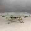 Braided Gilt Rope Coffee Table