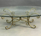 Braided Gilt Rope Coffee Table