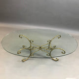 Braided Gilt Rope Coffee Table