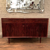 Danish Modern Rosewood Sideboard Credenza by E. Brouer for Brouer Møbelfabrik
