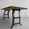 Industrial Maple Block Work Table Console