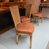 Caned Back Carved Mahogany Louis XVI Style Chairs