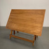 Industrial Oak Maple Drafting Table