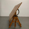 Industrial Oak Maple Drafting Table