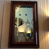 Antique Carved Mahogany Picture Frame Mirror
