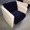 Velvet Fiberglass Armchairs