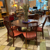 Mid Century Modern Round Teak Drop Leaf Dining Table