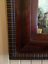 Antique Carved Mahogany Picture Frame Mirror