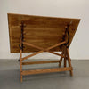 Industrial Oak Maple Drafting Table