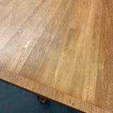 Industrial Oak Maple Drafting Table