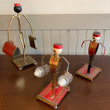 Art Deco Bellhop Salt and Pepper and Cigarette Table Caddies