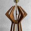 Mid Century Modern Sculpted Walnut Table Lamp By Modeline