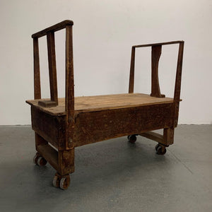 Rustic Industrial Rolling Lumber Carts