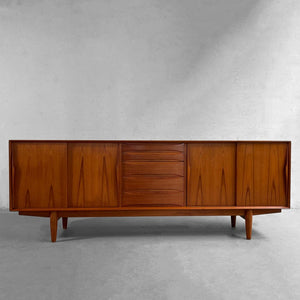 Danish Modern Teak Sideboard Credenza By Dyrlund