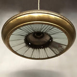 Faceted Mirror Pendant Light
