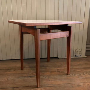 Walnut Floating Side Table By Jens Risom