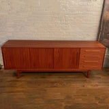 Danish Modern Teak Credenza Sideboard By Dyrlund