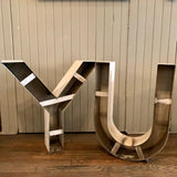 Large Industrial Metal Marquee Letters YOU