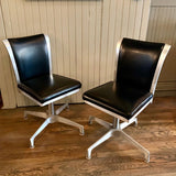 Pair Of Mid Century Modern Swivel Chairs