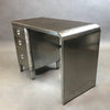 Brushed Steel Leather Top Desk