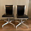 Pair Of Mid Century Modern Swivel Chairs