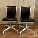 Pair Of Mid Century Modern Swivel Chairs