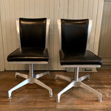 Pair Of Mid Century Modern Swivel Chairs