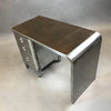 Brushed Steel Leather Top Desk