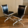 Pair Of Mid Century Modern Swivel Chairs