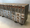Industrial Brushed Steel File Storage Console