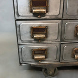 Industrial Brushed Steel File Storage Console
