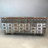 Industrial Brushed Steel File Storage Console