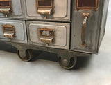 Industrial Brushed Steel File Storage Console