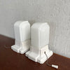 Art Deco Milk Glass And Porcelain Wall Sconce Light