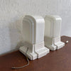 Art Deco Milk Glass And Porcelain Wall Sconce Light