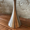 Pair Of Brushed Aluminum Mushroom Table Lamps by Bill Curry for Laurel