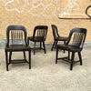 Ebonized Bank Of England  Side Chairs