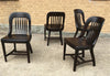 Ebonized Bank Of England  Side Chairs