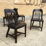 Ebonized Bank Of England  Side Chairs
